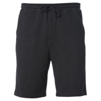 Independent Trading Co. Toddler Lightweight Special Blend Fleece Shorts, Black, Front view