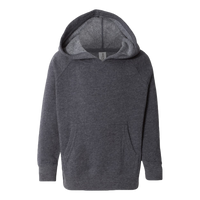 Independent Trading Co. Toddler Special Blend Hooded Raglan Sweatshirt, Midnight Navy / Midnight Navy, Front view