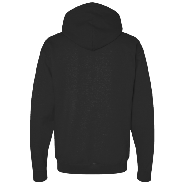 Independent Trading Co. Unisex Avenue Midweight Hooded Sweatshirt, Black, Back view