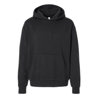 Independent Trading Co. Unisex Avenue Midweight Hooded Sweatshirt, Black, Front view