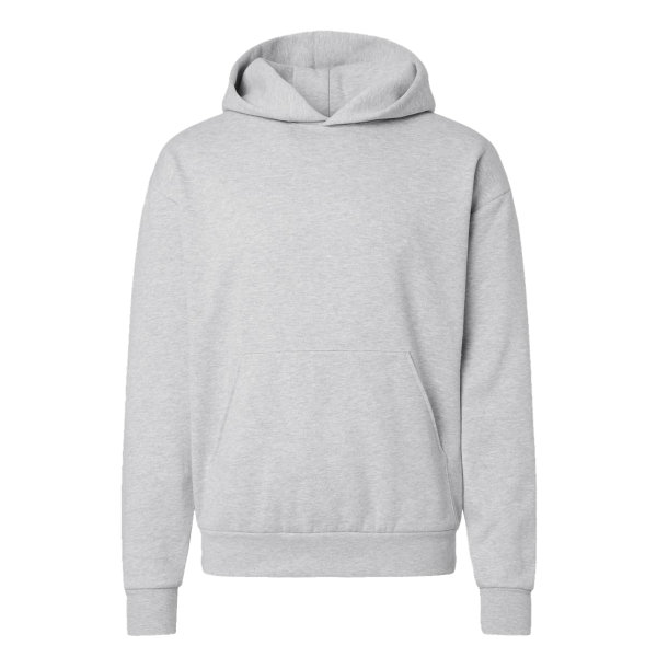 Independent Trading Co. Unisex Avenue Midweight Hooded Sweatshirt, Grey Heather, Front view