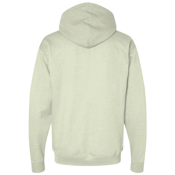 Independent Trading Co. Unisex Avenue Midweight Hooded Sweatshirt, Honey Dew, Back view