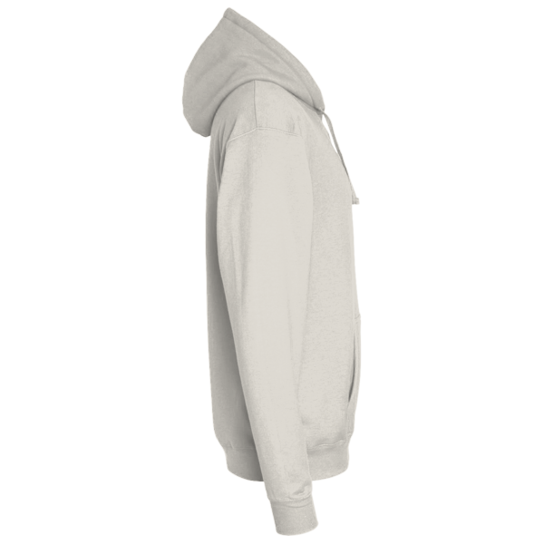 Independent Trading Co. Unisex Avenue Midweight Hooded Sweatshirt, Ivory, Right Sleeve view