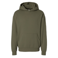 Independent Trading Co. Unisex Avenue Midweight Hooded Sweatshirt, Olive, Front view