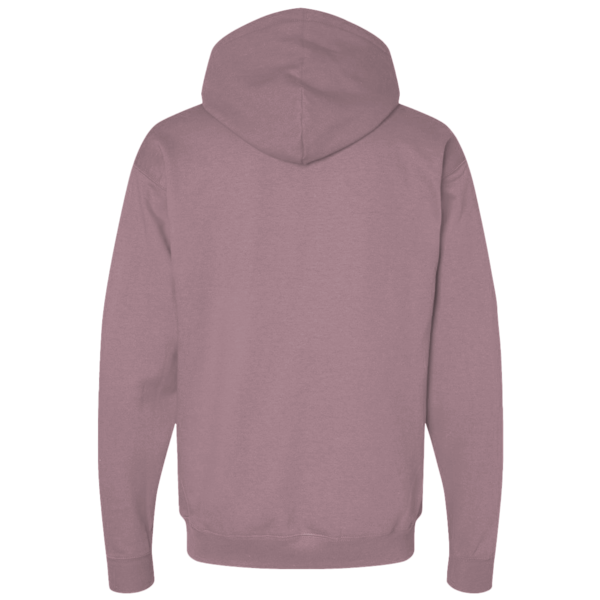 Independent Trading Co. Unisex Avenue Midweight Hooded Sweatshirt, Orchid, Back view