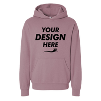 Independent Trading Co. Unisex Avenue Midweight Hooded Sweatshirt, Orchid, Front view, Mockup