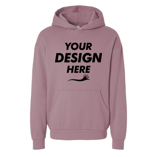 Independent Trading Co. Unisex Avenue Midweight Hooded Sweatshirt, Orchid, Front view, Mockup