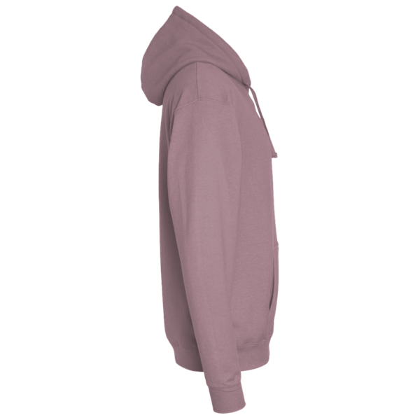 Independent Trading Co. Unisex Avenue Midweight Hooded Sweatshirt, Orchid, Right Sleeve view