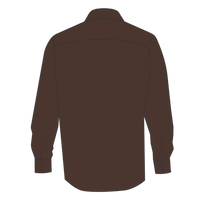 Independent Trading Co. Unisex Flannel Shirt, Brown / Black, Back view