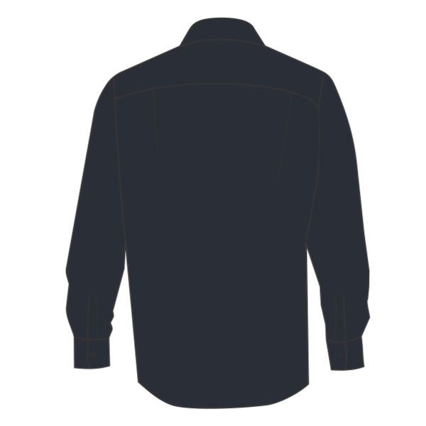 Independent Trading Co. Unisex Flannel Shirt, Charcoal Heather / Charcoal Heather, Back view