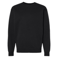 Independent Trading Co. Unisex Heavyweight Crewneck Sweatshirt, Black, Front view