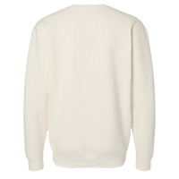 Independent Trading Co. Unisex Heavyweight Crewneck Sweatshirt, Bone, Back view
