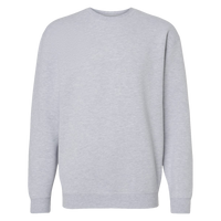 Independent Trading Co. Unisex Heavyweight Crewneck Sweatshirt, Grey Heather, Front view