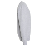 Independent Trading Co. Unisex Heavyweight Crewneck Sweatshirt, Grey Heather, Right Sleeve view