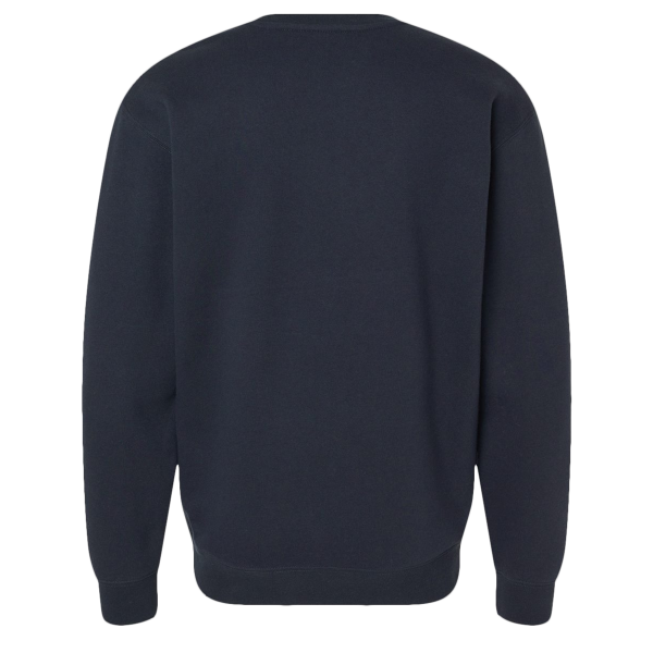Independent Trading Co. Unisex Heavyweight Crewneck Sweatshirt, Navy, Back view
