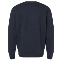 Independent Trading Co. Unisex Heavyweight Crewneck Sweatshirt, Navy, Back view
