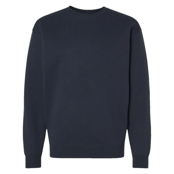 Independent Trading Co. Unisex Heavyweight Crewneck Sweatshirt, Navy, Front view