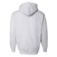 Independent Trading Co. Unisex Heavyweight Hooded Sweatshirt, Grey Heather / Grey Heather, Back view