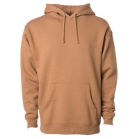 Independent Trading Co. Unisex Heavyweight Hooded Sweatshirt, Saddle / Saddle, Front view
