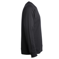Independent Trading Co. Unisex Icon Lightweight Loopback Terry Crewneck Sweatshirt, Black, Right Sleeve view