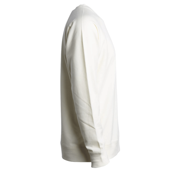 Independent Trading Co. Unisex Icon Lightweight Loopback Terry Crewneck Sweatshirt, Bone, Right Sleeve view