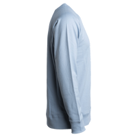 Independent Trading Co. Unisex Icon Lightweight Loopback Terry Crewneck Sweatshirt, Misty Blue, Right Sleeve view