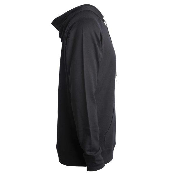 Independent Trading Co. Unisex Icon Lightweight Loopback Terry Hooded Sweatshirt, Black, Right Sleeve view