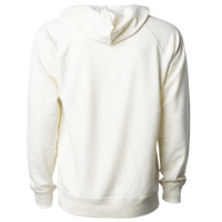 Independent Trading Co. Unisex Icon Lightweight Loopback Terry Hooded Sweatshirt, Bone, Back view