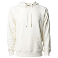 Independent Trading Co. Unisex Icon Lightweight Loopback Terry Hooded Sweatshirt, Bone, Front view