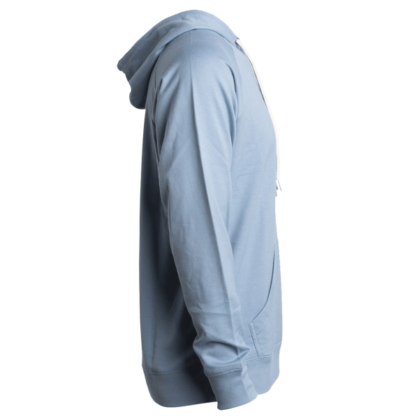 Independent Trading Co. Unisex Icon Lightweight Loopback Terry Hooded Sweatshirt, Misty Blue, Right Sleeve view