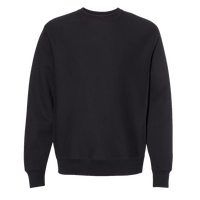 Independent Trading Co. Unisex Legend Premium Heavyweight Cross-Grain Crewneck Sweatshirt, Black, Front view
