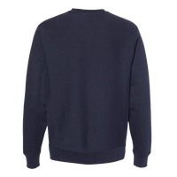 Independent Trading Co. Unisex Legend Premium Heavyweight Cross-Grain Crewneck Sweatshirt, Classic Navy, Back view