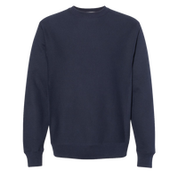 Independent Trading Co. Unisex Legend Premium Heavyweight Cross-Grain Crewneck Sweatshirt, Classic Navy, Front view