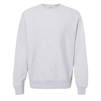Independent Trading Co. Unisex Legend Premium Heavyweight Cross-Grain Crewneck Sweatshirt, Grey Heather, Front view