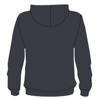 Independent Trading Co. Unisex Legend Premium Heavyweight Cross-Grain Hooded Sweatshirt, Black, Back view