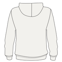 Independent Trading Co. Unisex Legend Premium Heavyweight Cross-Grain Hooded Sweatshirt, Bone, Back view