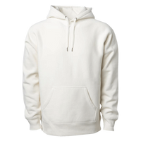 Independent Trading Co. Unisex Legend Premium Heavyweight Cross-Grain Hooded Sweatshirt, Bone, Front view