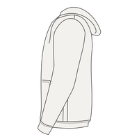Independent Trading Co. Unisex Legend Premium Heavyweight Cross-Grain Hooded Sweatshirt, Bone, Left Sleeve view