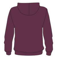 Independent Trading Co. Unisex Legend Premium Heavyweight Cross-Grain Hooded Sweatshirt, Maroon, Back view