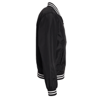 Independent Trading Co. Unisex Lightweight Bomber Jacket, Black / White Stripe, Right Sleeve view