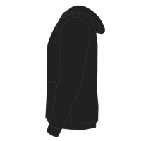 Independent Trading Co. Unisex Lightweight Full-Zip Hooded Sweatshirt, Black, Left Sleeve (Long) view
