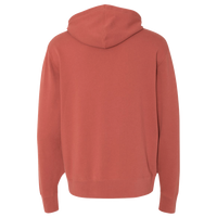 Independent Trading Co. Unisex Lightweight Full-Zip Hooded Sweatshirt, Rust, Back view