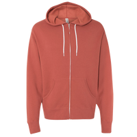 Independent Trading Co. Unisex Lightweight Full-Zip Hooded Sweatshirt, Rust, Front view