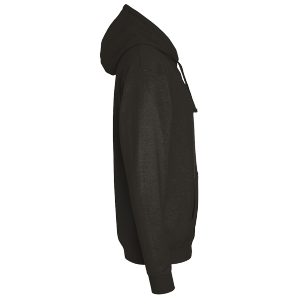 Independent Trading Co. Unisex Lightweight Hooded Pullover T-Shirt, Charcoal Heather, Right Sleeve view