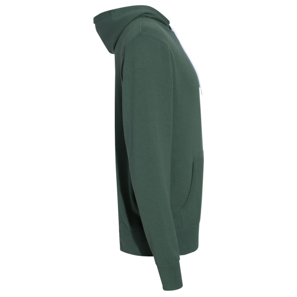 Independent Trading Co. Unisex Lightweight Hooded Sweatshirt, Alpine Green, Right Sleeve view