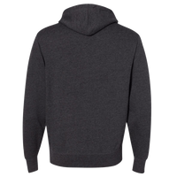 Independent Trading Co. Unisex Lightweight Hooded Sweatshirt, Charcoal Heather, Back view