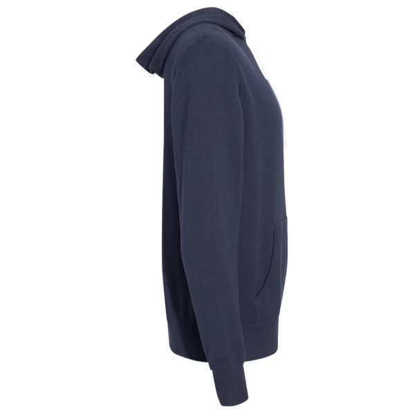 Independent Trading Co. Unisex Lightweight Hooded Sweatshirt, Classic Navy, Right Sleeve view