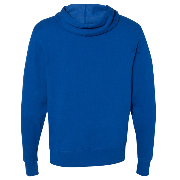 Independent Trading Co. Unisex Lightweight Hooded Sweatshirt, Cobalt, Back view