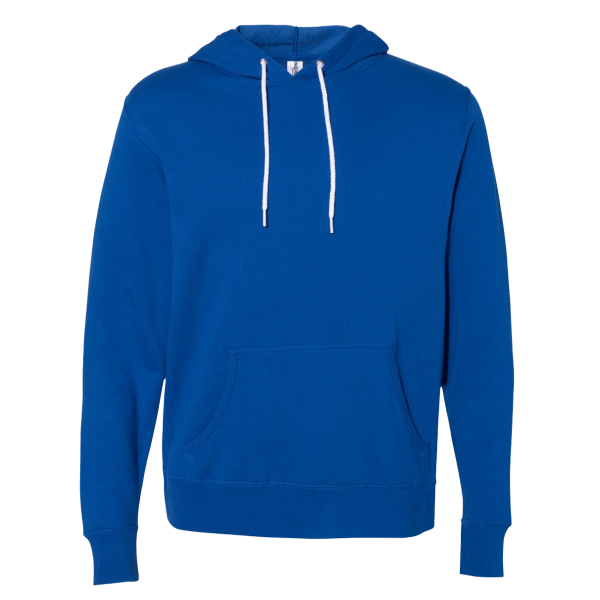 Independent Trading Co. Unisex Lightweight Hooded Sweatshirt, Cobalt, Front view