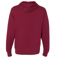 Independent Trading Co. Unisex Lightweight Hooded Sweatshirt, Currant, Back view